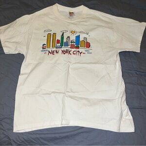 Vintage New York City Tee Shirt, purchased in the 90’s in NYC, White, Large